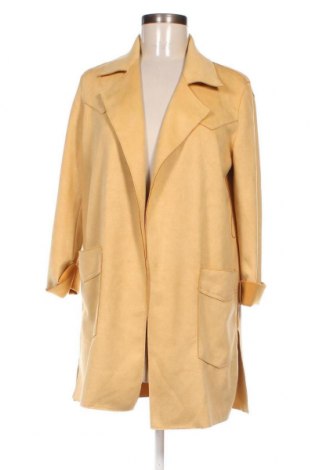 Дамско палто Bershka, Размер S, Цвят Жълт, Цена 16,05 лв.