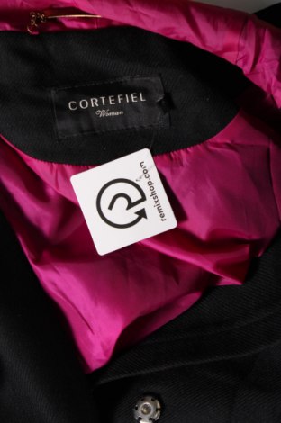 Γυναικείο παλτό Cortefiel, Μέγεθος L, Χρώμα Μαύρο, Τιμή 13,94 €