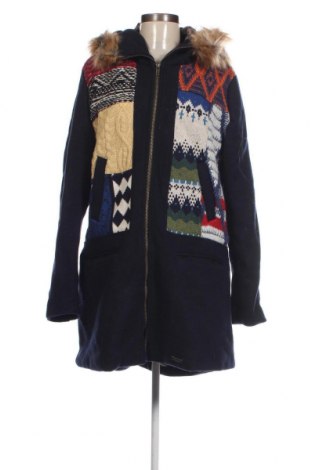 Γυναικείο παλτό Desigual, Μέγεθος XL, Χρώμα Μπλέ, Τιμή 63,22 €