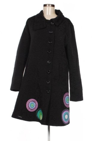 Γυναικείο παλτό Desigual, Μέγεθος L, Χρώμα Μαύρο, Τιμή 41,50 €