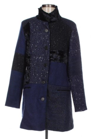 Γυναικείο παλτό Desigual, Μέγεθος L, Χρώμα Μπλέ, Τιμή 41,65 €
