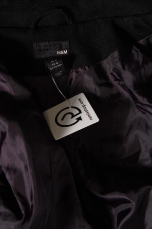 Дамско палто H&M, Размер L, Цвят Черен, Цена 56,71 лв.