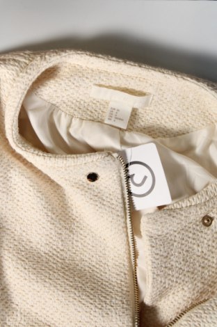Дамско палто H&M, Размер S, Цвят Екрю, Цена 38,40 лв.