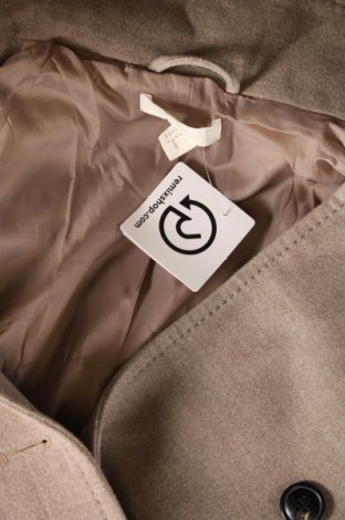 Дамско палто H&M, Размер M, Цвят Бежов, Цена 42,80 лв.