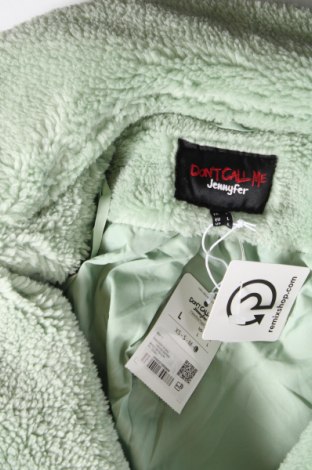 Γυναικείο παλτό Jennyfer, Μέγεθος L, Χρώμα Πράσινο, Τιμή 33,69 €