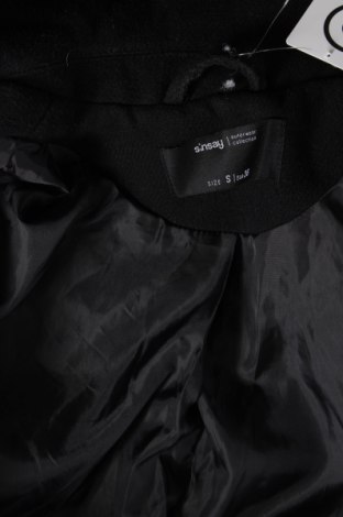 Dámsky kabát  Sinsay, Veľkosť S, Farba Čierna, Cena  41,06 €