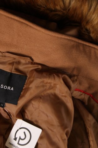 Дамско палто Sora, Размер M, Цвят Кафяв, Цена 35,31 лв.