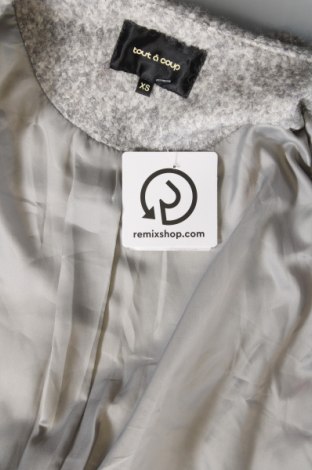 Γυναικείο παλτό Tout a Coup, Μέγεθος XS, Χρώμα Γκρί, Τιμή 14,57 €
