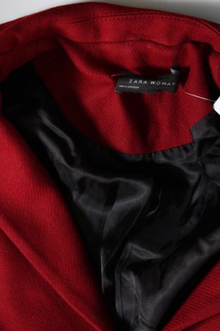 Palton de femei Zara, Mărime M, Culoare Roșu, Preț 134,21 Lei