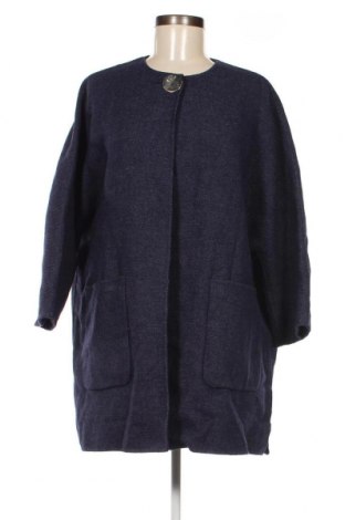 Palton de femei Zara, Mărime M, Culoare Albastru, Preț 87,24 Lei