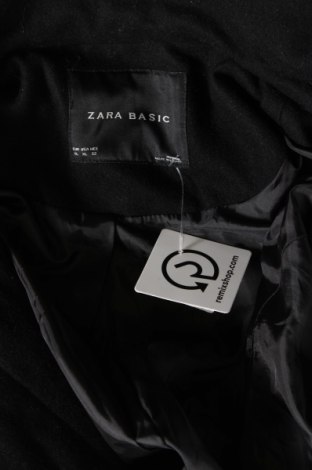 Дамско палто Zara, Размер XL, Цвят Черен, Цена 36,72 лв.