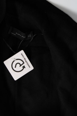 Дамско палто Zara, Размер M, Цвят Черен, Цена 30,25 лв.
