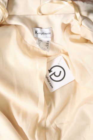 Γυναικείο σακάκι Komplimente, Μέγεθος M, Χρώμα Εκρού, Τιμή 37,11 €