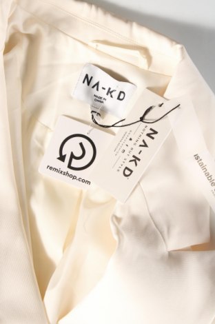 Γυναικείο σακάκι NA-KD, Μέγεθος M, Χρώμα Εκρού, Τιμή 24,72 €