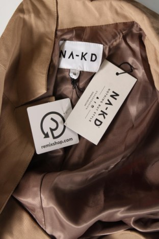 Γυναικείο σακάκι NA-KD, Μέγεθος XS, Χρώμα  Μπέζ, Τιμή 31,78 €