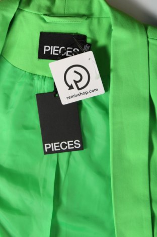 Дамско сако Pieces, Размер S, Цвят Зелен, Цена 93,00 лв.