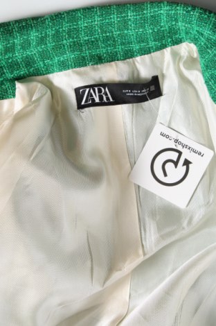 Dámske sako  Zara, Veľkosť S, Farba Zelená, Cena  27,22 €