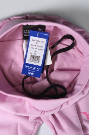 Дамско спортно долнище Mizuno, Размер XS, Цвят Розов, Цена 46,50 лв.