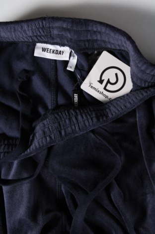 Γυναικείο αθλητικό παντελόνι Weekday, Μέγεθος L, Χρώμα Μπλέ, Τιμή 7,67 €
