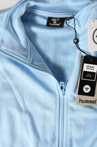 Γυναικεία αθλητική ζακέτα Hummel, Μέγεθος S, Χρώμα Μπλέ, Τιμή 39,39 €