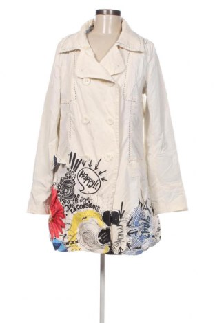 Γυναικείο μπουφάν Desigual, Μέγεθος XL, Χρώμα Εκρού, Τιμή 55,05 €
