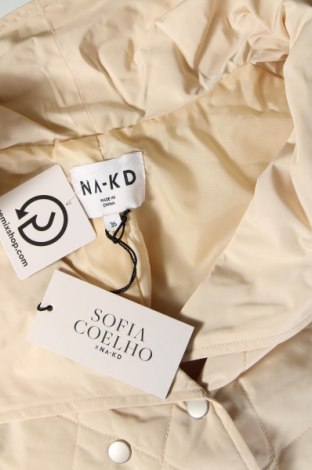 Γυναικείο μπουφάν NA-KD, Μέγεθος S, Χρώμα Εκρού, Τιμή 12,06 €