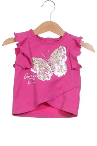 Bluză pentru copii Guess, Mărime 3-6m/ 62-68 cm, Culoare Roz, Preț 101,32 Lei