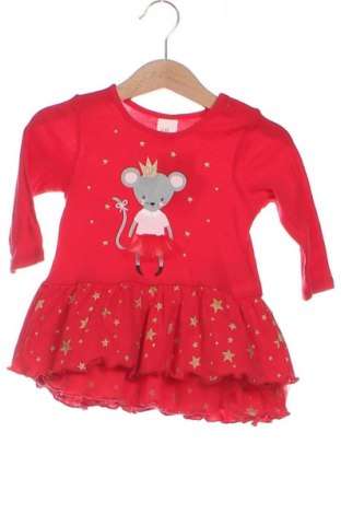 Детска рокля H&M, Размер 3-6m/ 62-68 см, Цвят Червен, Цена 18,72 лв.