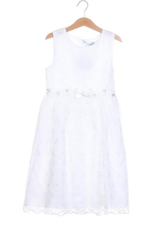 Dziecięca sukienka Happy Girls By Eisend, Rozmiar 6-7y/ 122-128 cm, Kolor Biały, Cena 309,78 zł