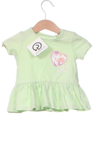 Παιδικό μπλουζάκι Guess, Μέγεθος 3-6m/ 62-68 εκ., Χρώμα Πράσινο, Τιμή 23,71 €