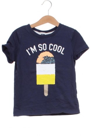 Детска тениска H&M, Размер 4-5y/ 110-116 см, Цвят Син, Цена 6,84 лв.