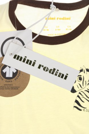 Παιδικό μπλουζάκι Mini Rodini, Μέγεθος 12-18m/ 80-86 εκ., Χρώμα Κίτρινο, Τιμή 26,29 €