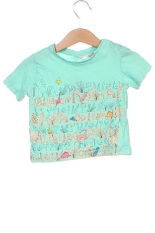 Детска тениска Zara, Размер 9-12m/ 74-80 см, Цвят Зелен, Цена 5,40 лв.