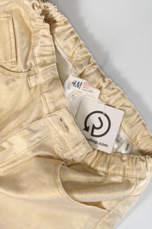 Dětské džíny  H&M, Velikost 13-14y/ 164-168 cm, Barva Zlatistá, Cena  207,00 Kč