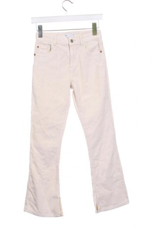 Pantaloni de catifea reiată, pentru copii Zara, Mărime 13-14y/ 164-168 cm, Culoare Ecru, Preț 34,08 Lei