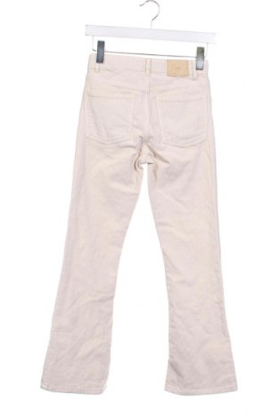 Pantaloni de catifea reiată, pentru copii Zara, Mărime 13-14y/ 164-168 cm, Culoare Ecru, Preț 29,47 Lei