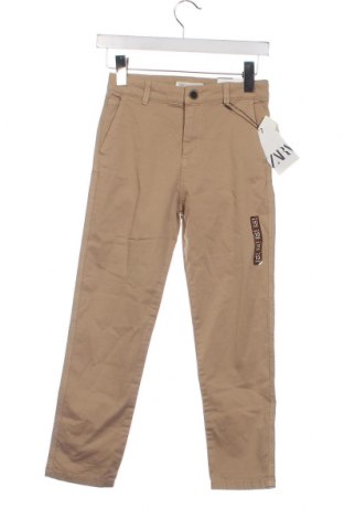 Детски панталон Zara, Размер 9-10y/ 140-146 см, Цвят Бежов, Цена 18,00 лв.