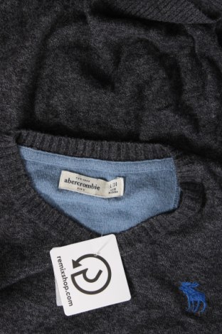 Детски пуловер Abercrombie & Fitch, Размер 14-15y/ 168-170 см, Цвят Сив, Цена 15,54 лв.