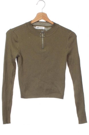 Детски пуловер H&M, Размер 10-11y/ 146-152 см, Цвят Зелен, Цена 11,76 лв.