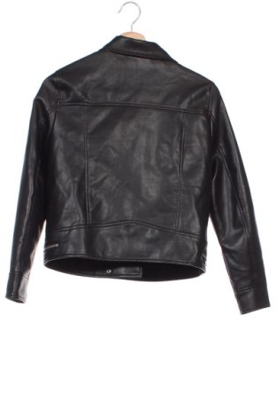 Dětská kožená bunda  Zara, Velikost 10-11y/ 146-152 cm, Barva Černá, Cena  481,00 Kč