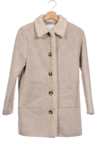 Palton pentru copii Zara, Mărime 11-12y/ 152-158 cm, Culoare Ecru, Preț 86,84 Lei