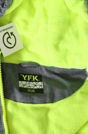 Παιδικό μπουφάν για χειμερινά σπο Y.F.K., Μέγεθος 15-18y/ 170-176 εκ., Χρώμα Γκρί, Τιμή 25,24 €