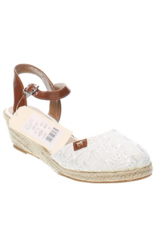 Espadrilles Mustang, Größe 41, Farbe Weiß, Preis 39,69 €