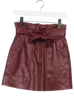 Δερμάτινη φούστα Zara, Μέγεθος XS, Χρώμα Κόκκινο, Τιμή 23,59 €