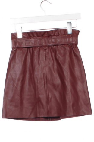 Kožená sukně  Zara, Velikost XS, Barva Červená, Cena  385,00 Kč