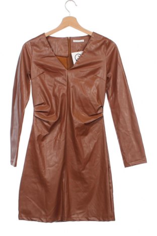 Kožené šaty  Fisherfield, Veľkosť XS, Farba Hnedá, Cena  7,12 €