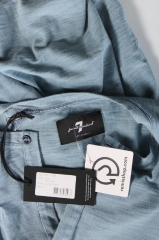 Pánske tričko  7 For All Mankind, Veľkosť S, Farba Modrá, Cena  66,61 €
