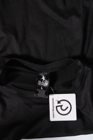 Ανδρική μπλούζα Black Horse, Μέγεθος L, Χρώμα Μαύρο, Τιμή 5,85 €