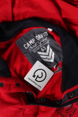 Męska bluzka Camp David, Rozmiar XL, Kolor Czerwony, Cena 138,18 zł