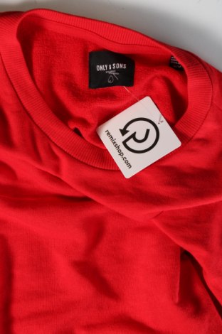 Herren Shirt Only & Sons, Größe M, Farbe Rot, Preis 6,61 €
